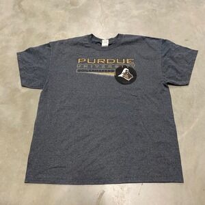 Purdue University Boilermakers T Shirt Men's Charcoal Gray Gildan XL Graphic Tee